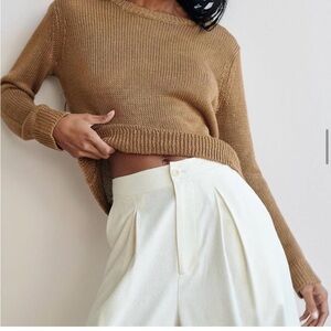 Jenni Kayne open knit sweater size M
